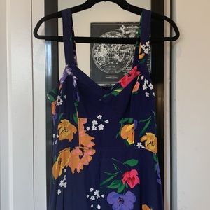MAEVE Anthropologie Sweetheart Midi Floral Dress